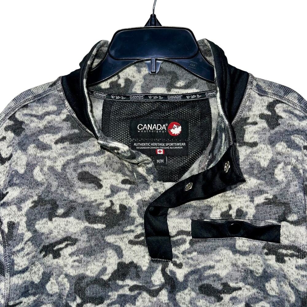 Canada Weather Gear Sweater Pullover Quarter Snap - Picture 3 of 8